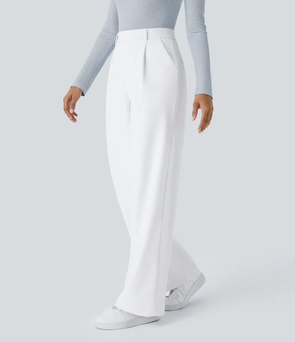 Elegant Stretch Trousers with Pockets