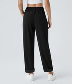 Straight-Leg Corduroy Trousers with Pockets
