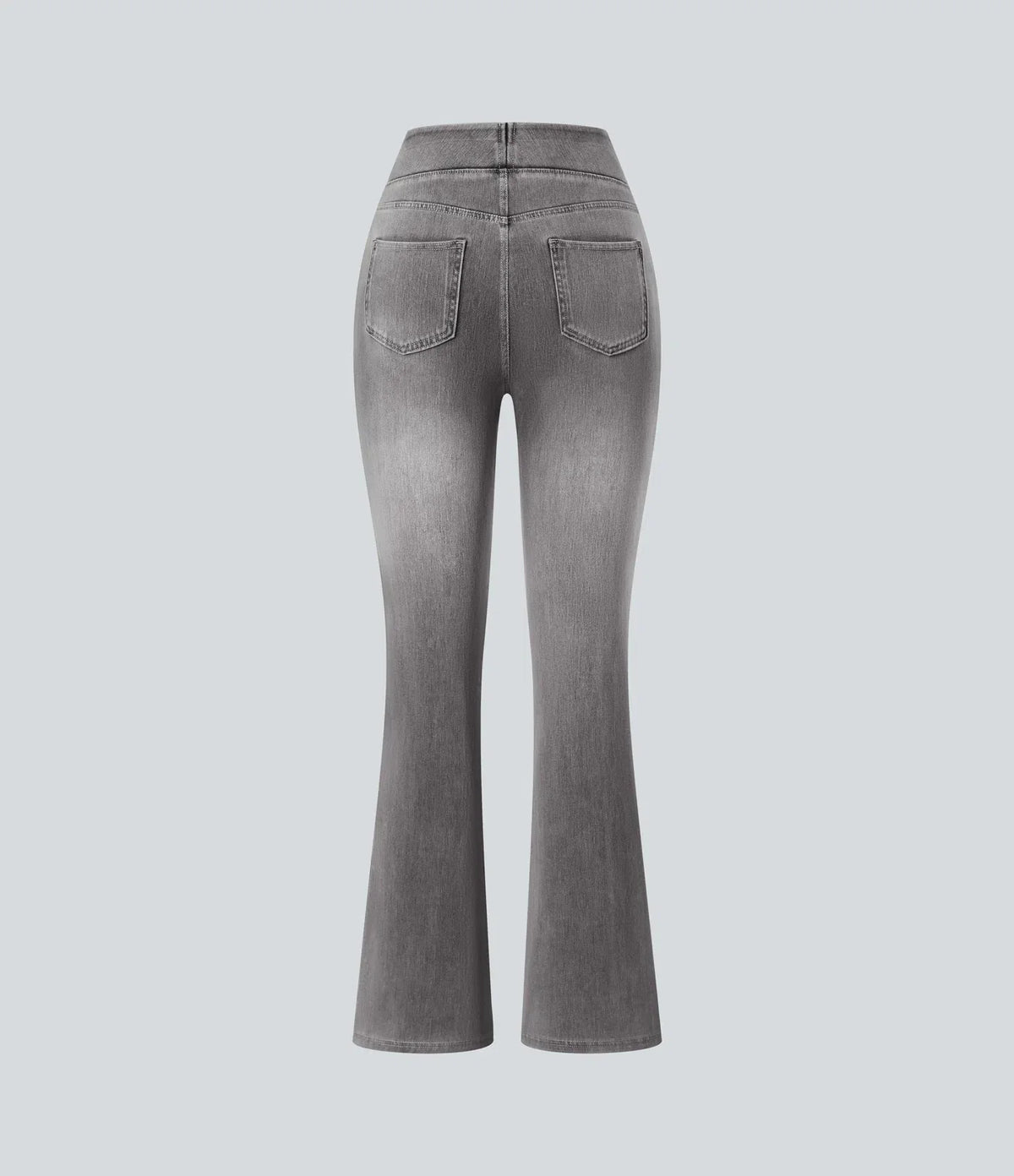 High-Waisted Stretch Bootcut Jeans