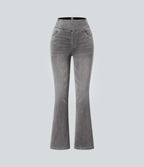 High-Waisted Stretch Bootcut Jeans