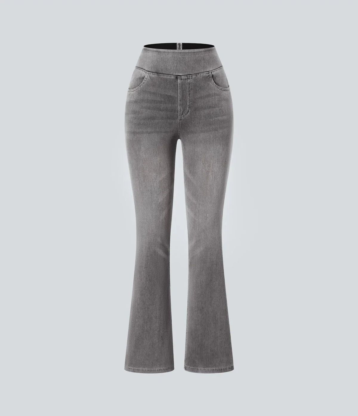 High-Waisted Stretch Bootcut Jeans