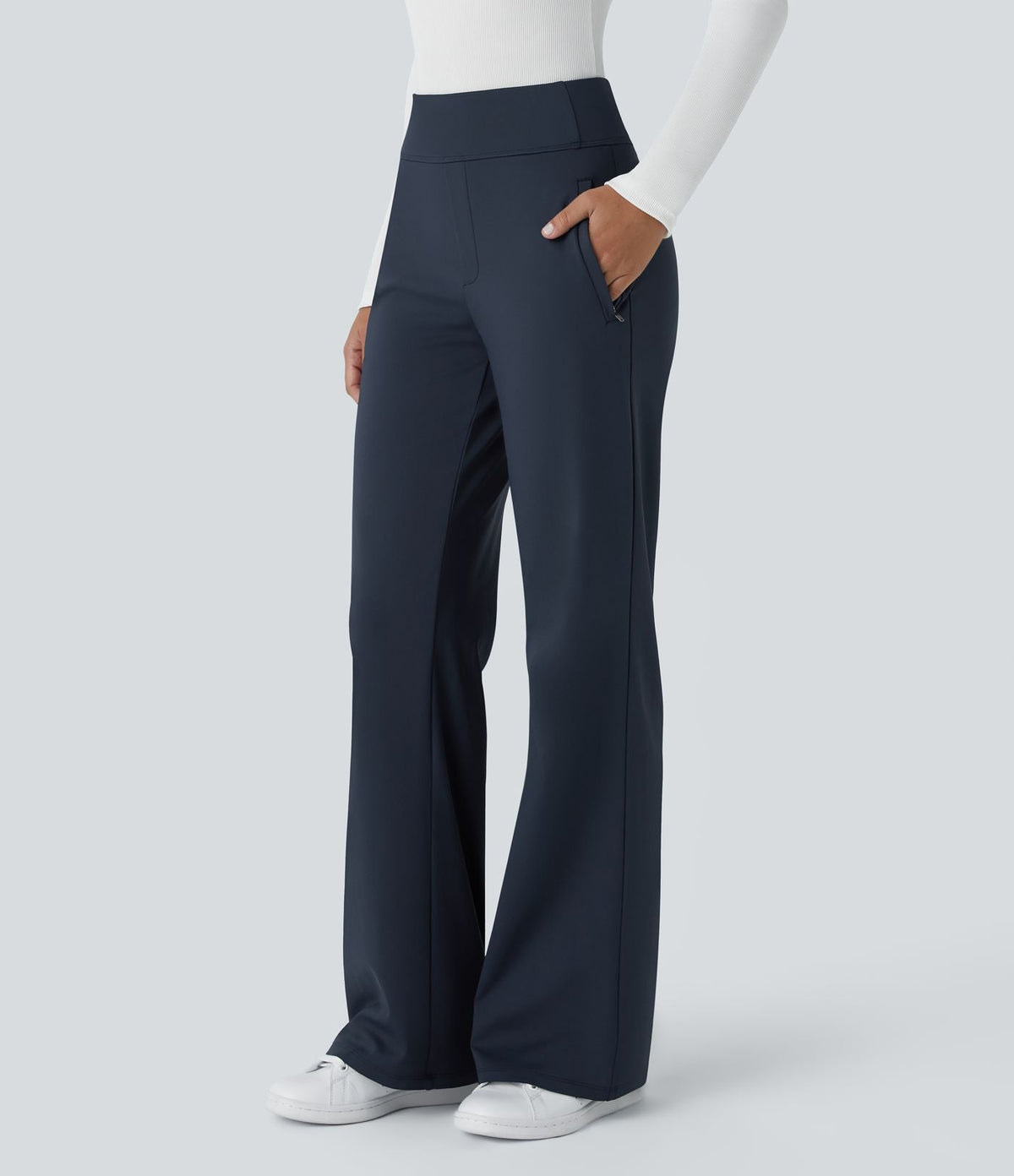 DayStretch Mid-Rise Side-Zip Trousers