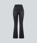 High-Waisted Stretch Bootcut Jeans