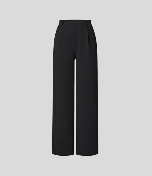 Elegant Stretch Trousers with Pockets