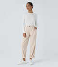 Straight-Leg Corduroy Trousers with Pockets