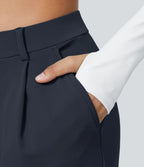 Elegant Stretch Trousers with Pockets
