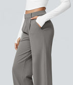 Elegant Stretch Trousers with Pockets