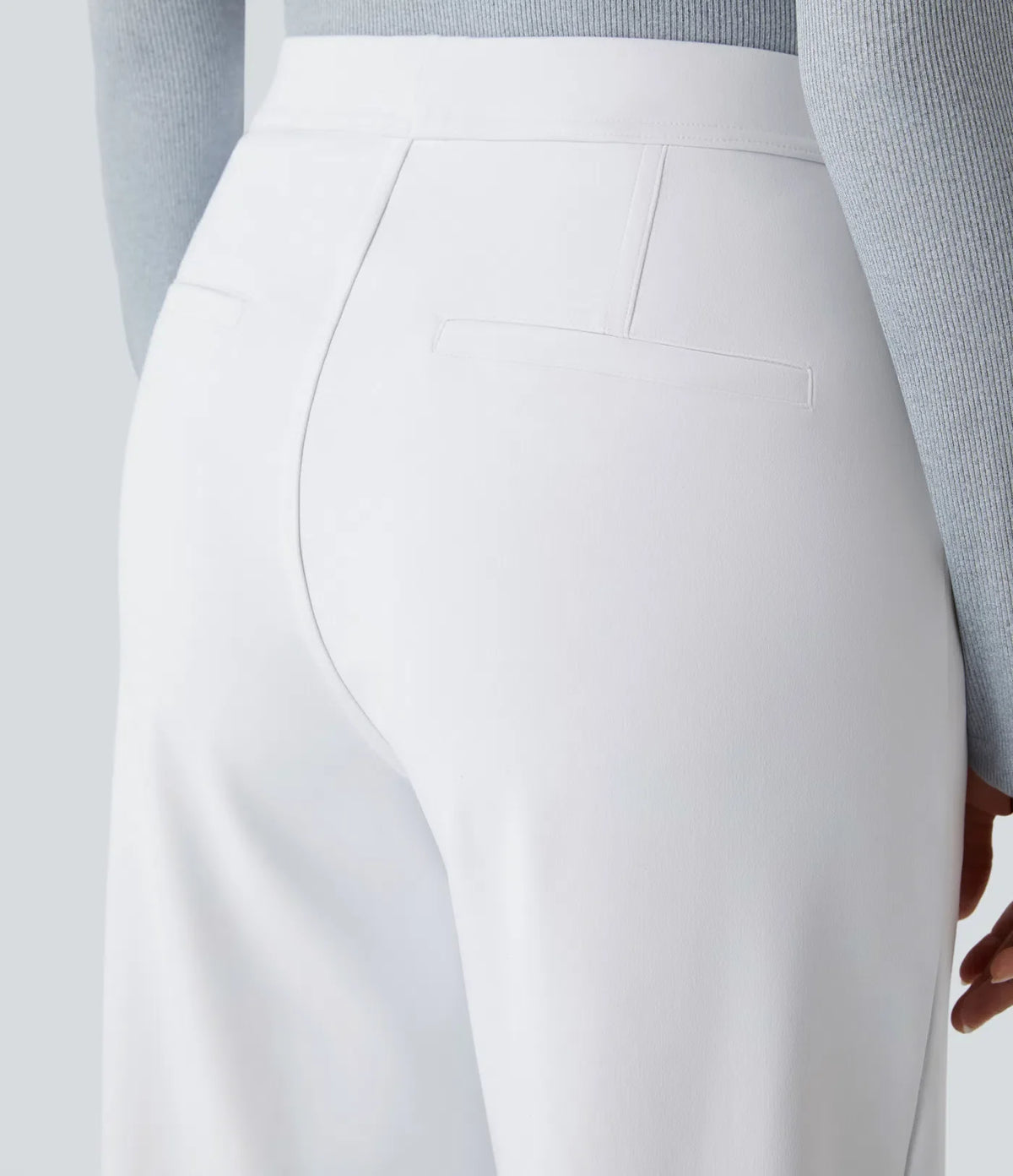 Elegant Stretch Trousers with Pockets
