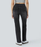 High-Waisted Stretch Bootcut Jeans