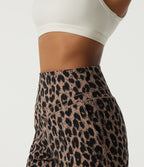 High-Waisted Leopard-Print Joggers – Toffee Leopard