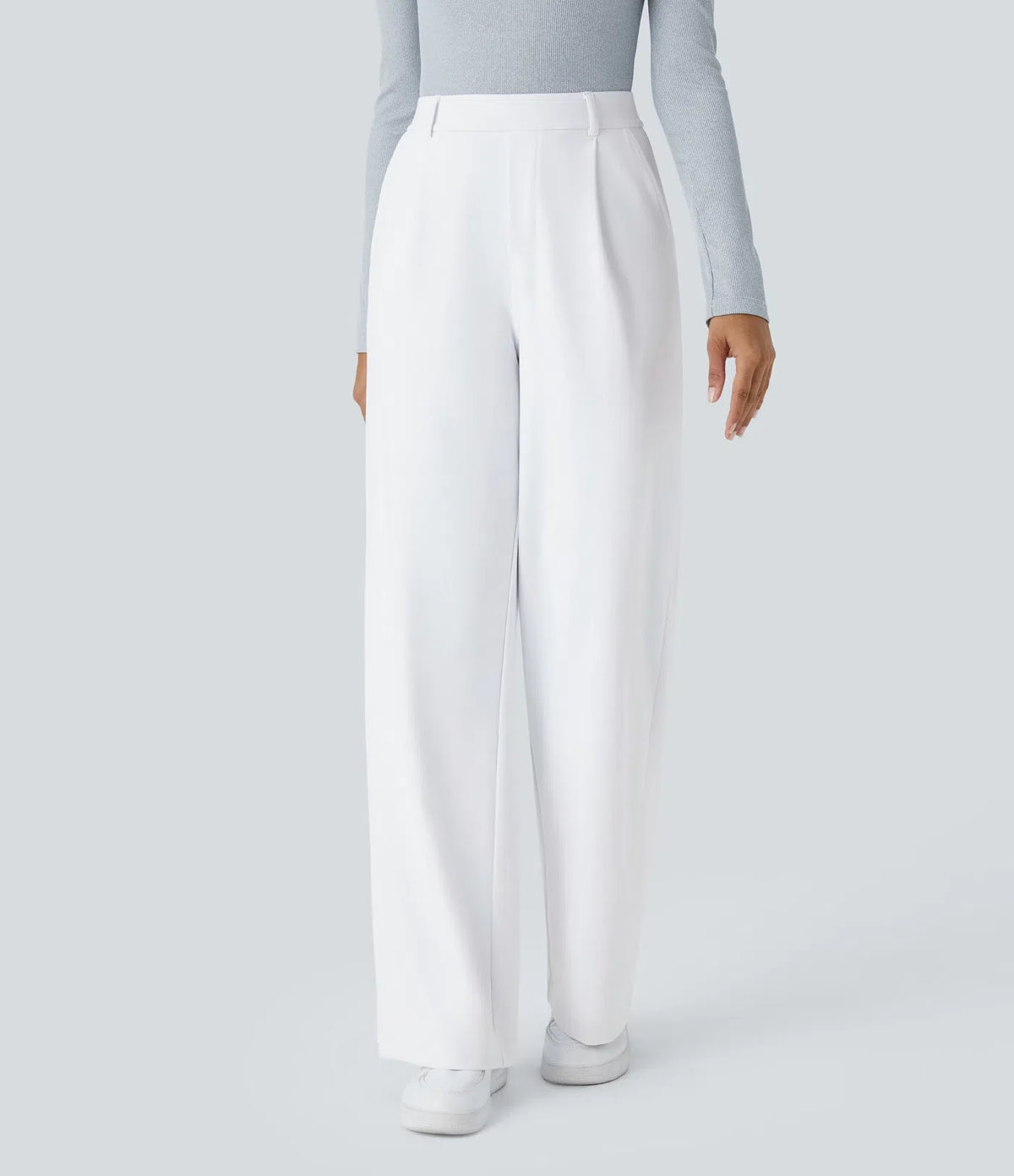 Elegant Stretch Trousers with Pockets