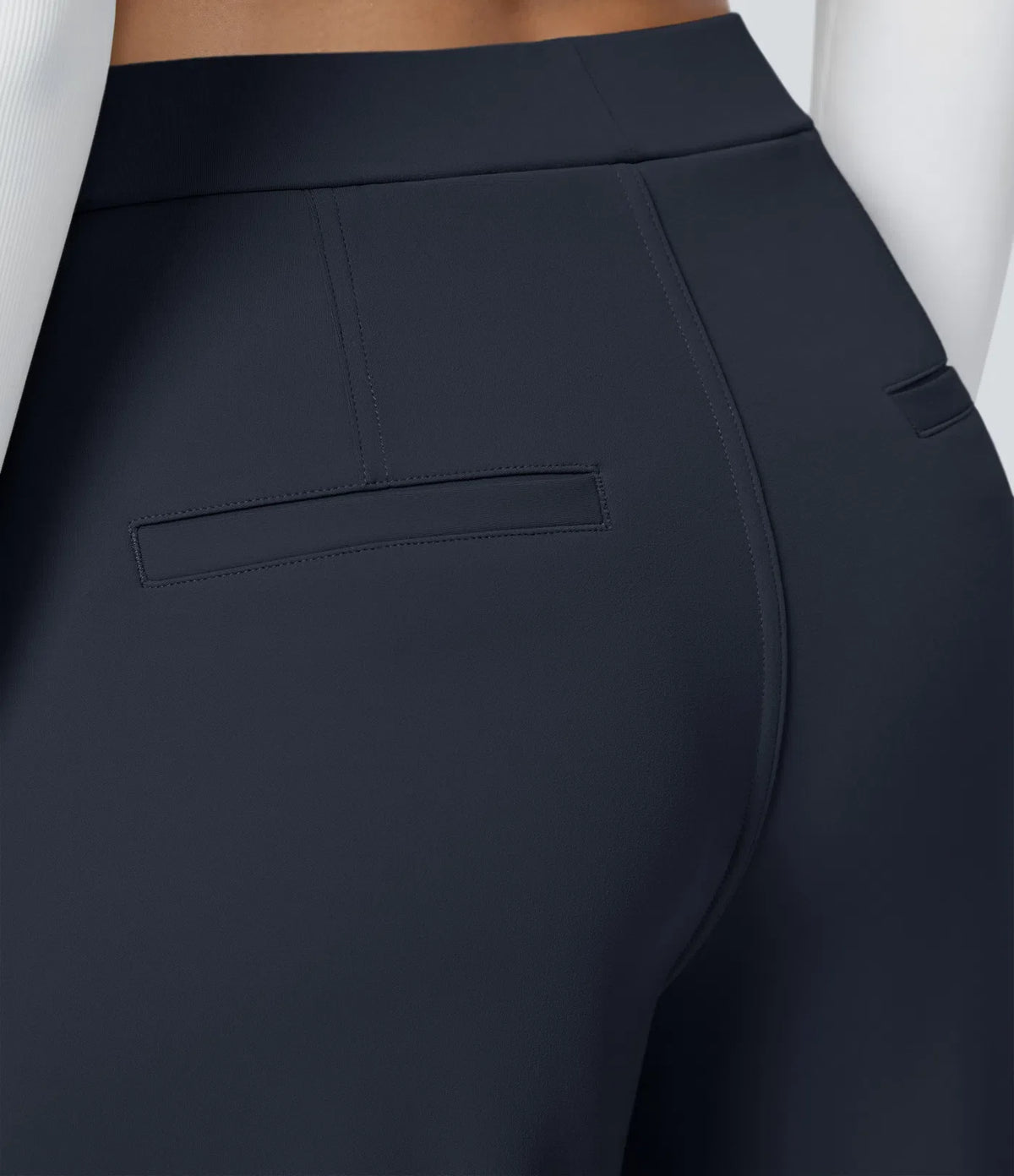 Elegant Stretch Trousers with Pockets