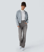 High-Waisted Stretch Bootcut Jeans