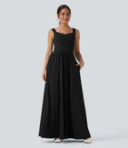Flowy Maxi Dress with Pockets