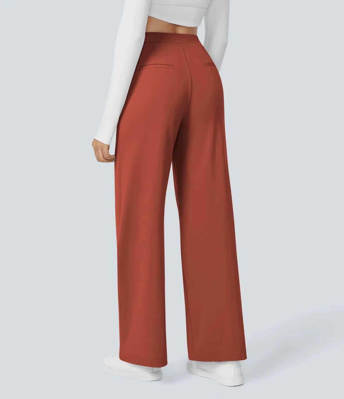 Elegant Stretch Trousers with Pockets