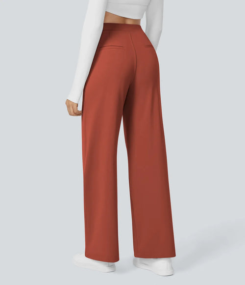 Elegant Stretch Trousers with Pockets