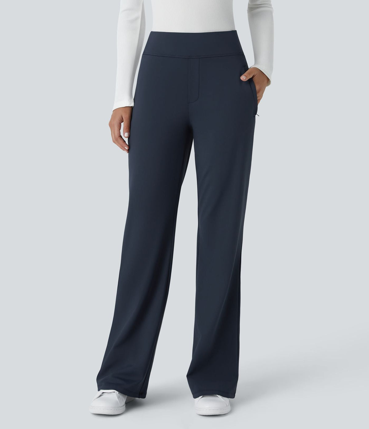 DayStretch Mid-Rise Side-Zip Trousers