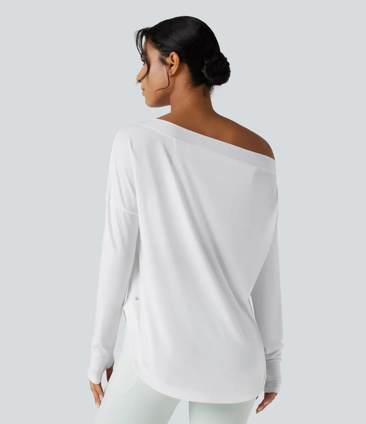 One-Shoulder Long-Sleeve Top