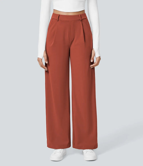 Elegant Stretch Trousers with Pockets