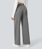 HaloTek Air High-Waisted Straight-Leg Trousers