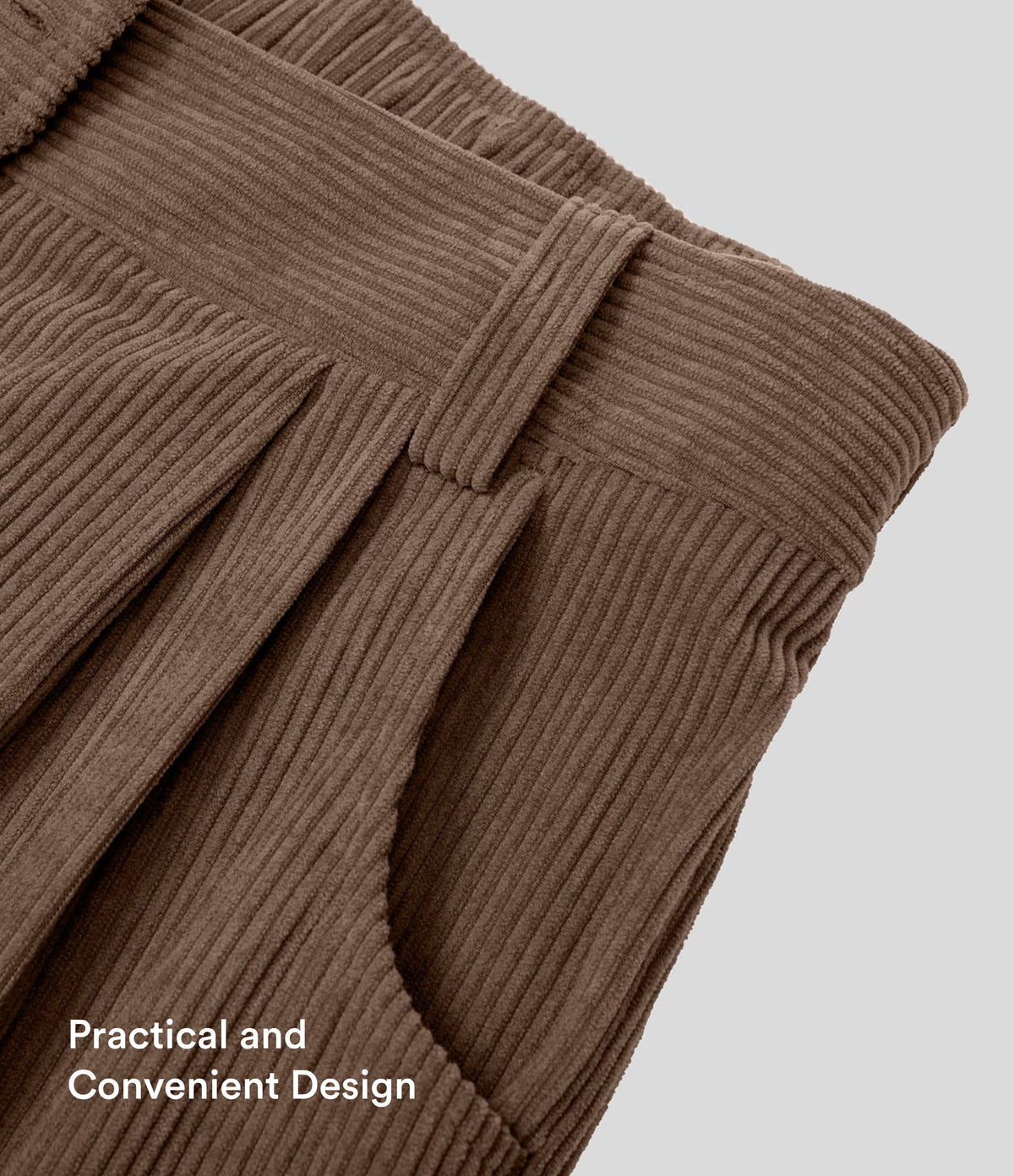 Straight-Leg Corduroy Trousers with Pockets