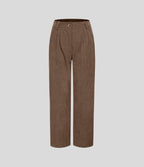 Straight-Leg Corduroy Trousers with Pockets